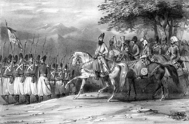Eine Überprüfung von Abbas Mirza, Soldaten, Iran